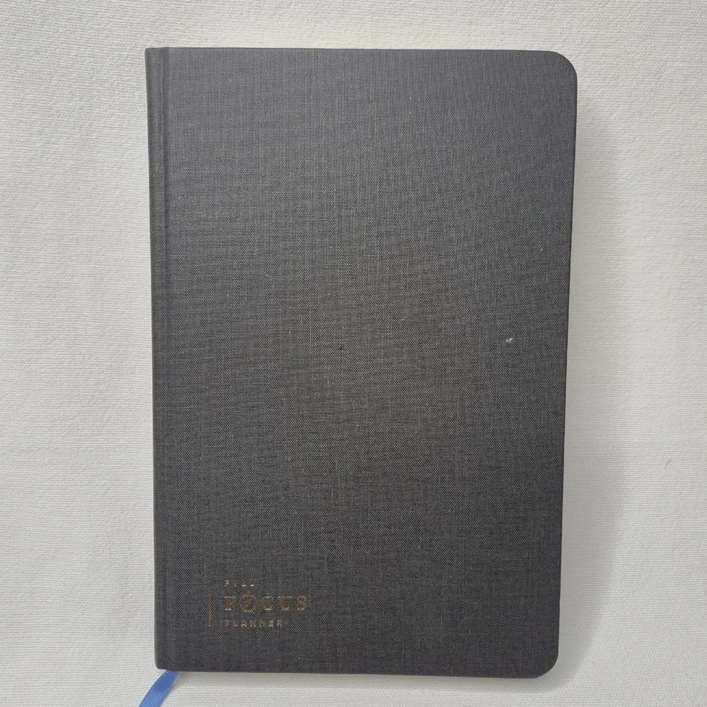 FULL FOCUS PLANNER Michael Hyatt Linen Hardcover Journal Black NEW + Bonus READ!